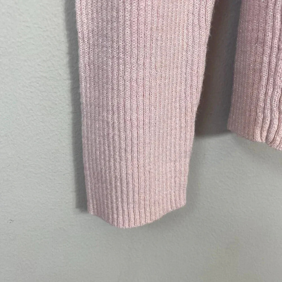 NWOT Sag Harbor Sparkly Mock Neck Knit Sweater Women's Size Medium Petite Pink - Picture 7 of 12